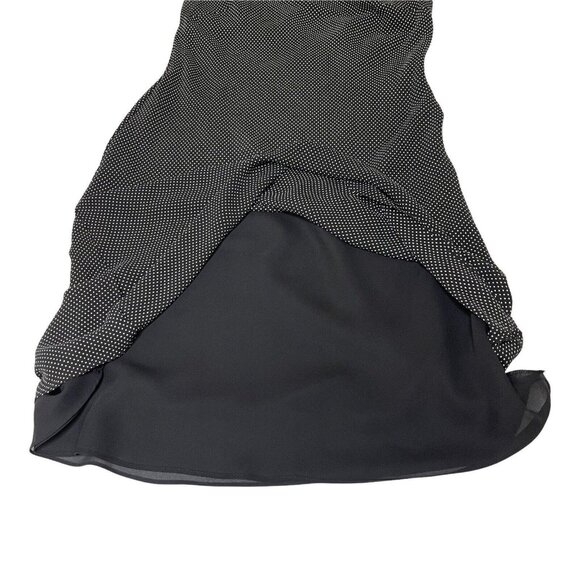 Charter Club Shift A-Line Dress Size 8 Black White 100% Silk Lined Polka Dots - Picture 9 of 16